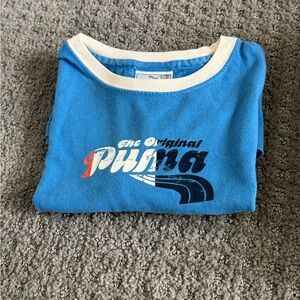 Women’s Puma Blue Graphic T-Shirt, Large